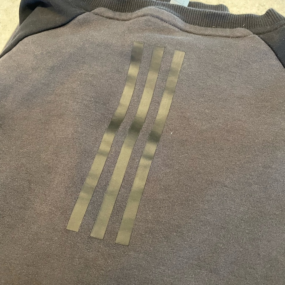 adidas Black and Gray Crew Neck Sweater - Picture 3 of 3
